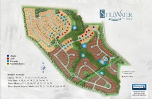 The Estates at Stillwater in Apex - Site Map 1800px REV11