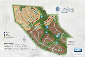 The Estates at Stillwater in Apex - Site Map 1800px REV10