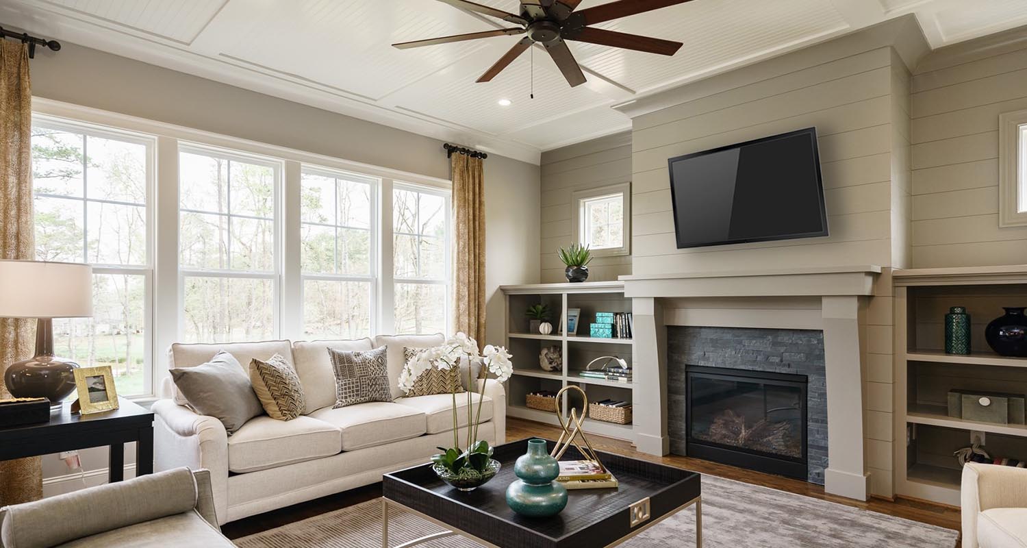 StillWater, Living Room - Model Home Tour, Lot 2 by Hayes Barton Homes