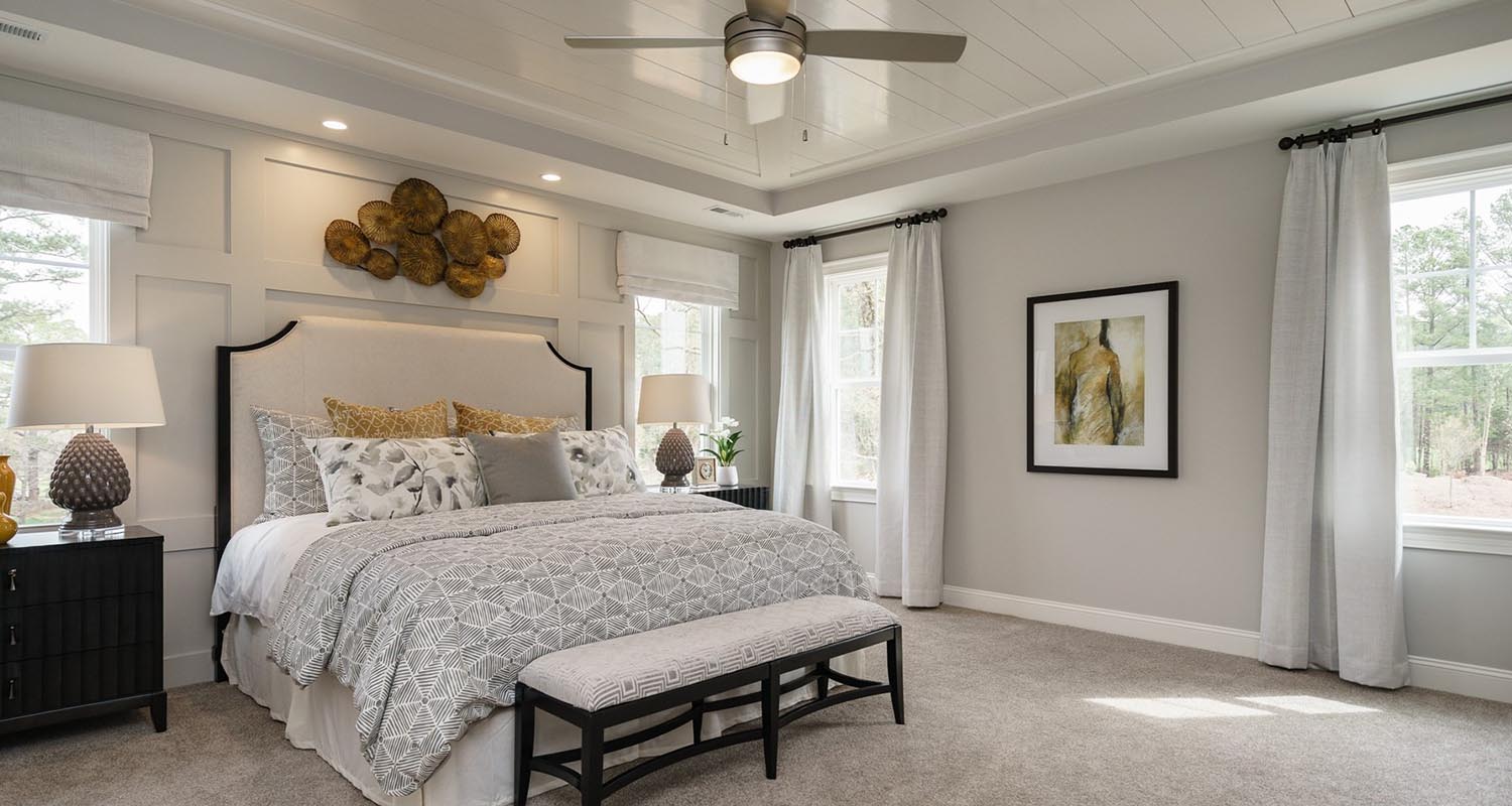StillWater, Master Bedroom Room - Model Home Tour, Lot 2 by Hayes Barton Homes
